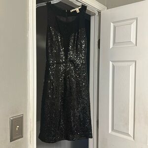 Black sequin dress